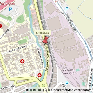 Mappa Via Alessandro Brambilla, 34, 27100 Pavia, Pavia (Lombardia)