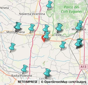 Mappa SP 91, 35040 Ponso PD, Italia (9.752)