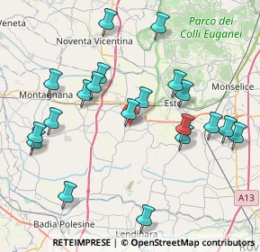 Mappa SP 91, 35040 Ponso PD, Italia (8.5415)