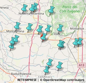 Mappa SP 91, 35040 Ponso PD, Italia (9.0255)