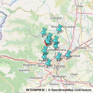 Mappa Località Grangia Pol, 10070 Robassomero TO, Italia (8.62083)