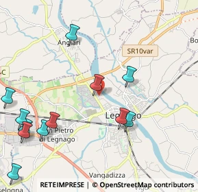 Mappa Via Oslavia, 37045 Legnago VR, Italia (2.62333)