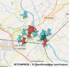 Mappa Via Oslavia, 37045 Legnago VR, Italia (1.27588)