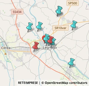Mappa Via Oslavia, 37045 Legnago VR, Italia (3.00727)