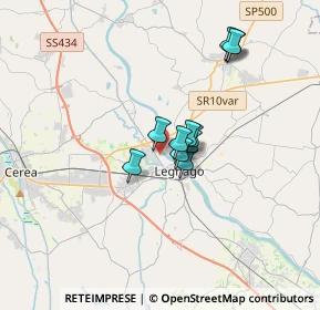 Mappa Via Oslavia, 37045 Legnago VR, Italia (2.36364)