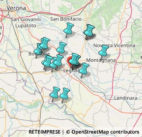 Mappa Via Oslavia, 37045 Legnago VR, Italia (10.1295)