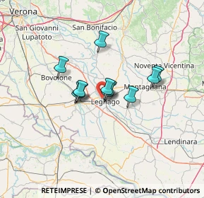 Mappa Via Oslavia, 37045 Legnago VR, Italia (8.69818)