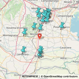 Mappa Via Favaro, 35020 Pozzonovo PD, Italia (16.6705)