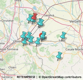 Mappa Via Marco Polo, 13044 Crescentino VC, Italia (11.10357)