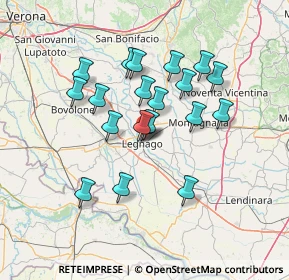 Mappa Via Alessandro Manzoni, 37045 Legnago VR, Italia (11.7305)