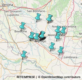 Mappa Via Alessandro Manzoni, 37045 Legnago VR, Italia (9.13947)