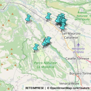 Mappa Via Anselmo Martini, 10070 Robassomero TO, Italia (3.83167)