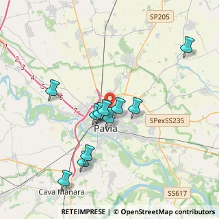 Mappa Via Enrico Vaccari, 27100 Pavia PV, Italia (3.51455)