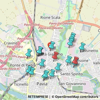 Mappa Via Luigi Nascimbene, 27100 Pavia PV, Italia (0.987)