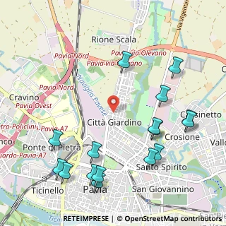 Mappa Via Luigi Nascimbene, 27100 Pavia PV, Italia (1.28)