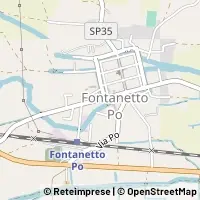 Hartă Fontanetto Po