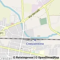 Kaart Crescentino