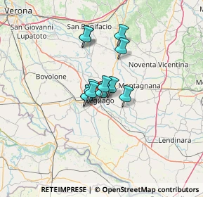 Mappa Via A. Scarsellini, 37045 Legnago VR, Italia (7.83417)