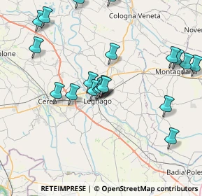 Mappa Via A. Scarsellini, 37045 Legnago VR, Italia (8.28)