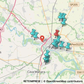 Mappa Via Sesia, 27100 Pavia PV, Italia (3.88467)
