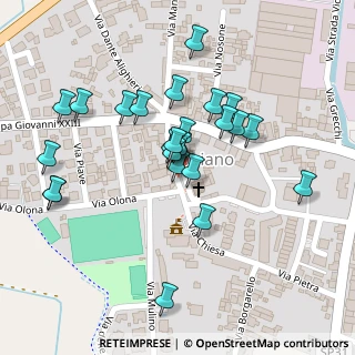 Mappa Piazza Roma, 27010 Copiano PV, Italia (0.1)