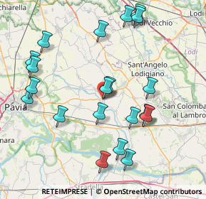 Mappa Piazza Roma, 27010 Copiano PV, Italia (8.704)