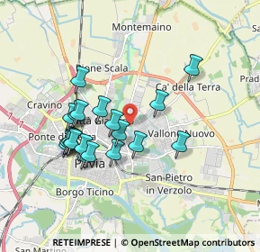 Mappa Via Emilia, 27100 Pavia PV, Italia (1.652)