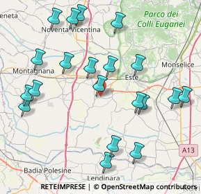 Mappa Via Meggiorina, 35045 Ospedaletto Euganeo PD, Italia (9.0775)