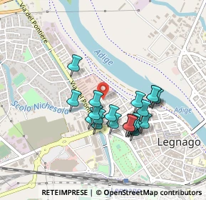 Mappa Via Filippo Turati, 37045 Legnago VR, Italia (0.3715)