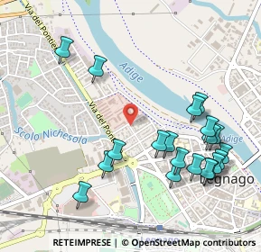 Mappa Via Filippo Turati, 37045 Legnago VR, Italia (0.567)