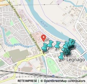 Mappa Via Filippo Turati, 37045 Legnago VR, Italia (0.5175)