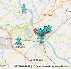 Mappa Via Filippo Turati, 37045 Legnago VR, Italia (1.10583)