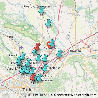 Mappa Via Rovereto, 10088 Volpiano TO, Italia (9.7075)