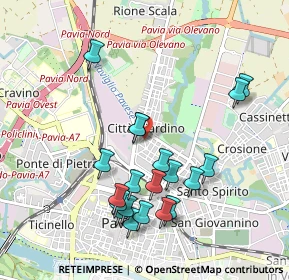 Mappa Via Scaramuzza Visconti, 27100 Pavia PV, Italia (0.9835)