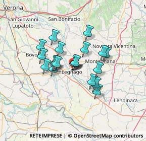 Mappa Via Papa Pio X, 37045 Legnago VR, Italia (9.865)