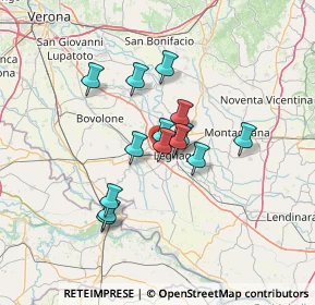 Mappa Via Fontana, 37045 Legnago VR, Italia (10.22357)