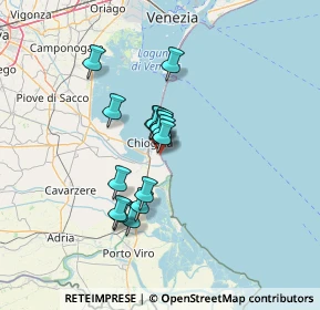 Mappa Via Sebastiano Venier, 30015 Chioggia VE, Italia (9.42188)