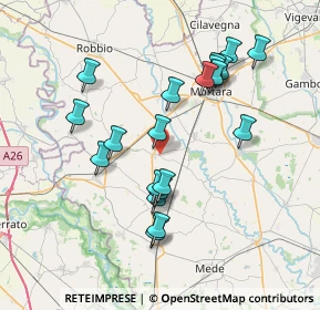 Mappa Strada Provinciale, 27030 Zeme PV, Italia (7.1525)