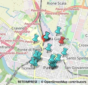 Mappa Via Fratelli Cuzio, 27100 Pavia PV, Italia (0.84)