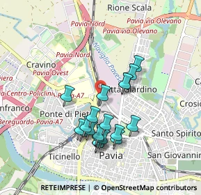 Mappa Via Fratelli Cuzio, 27100 Pavia PV, Italia (0.8115)