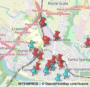 Mappa Via Fratelli Cuzio, 27100 Pavia PV, Italia (1.0415)