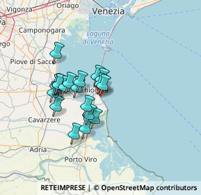 Mappa Via Niobe, 30015 Chioggia VE, Italia (10.612)