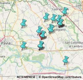 Mappa Strada Provinciale, 27010 Copiano PV, Italia (6.25474)