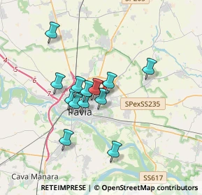Mappa Via Piemonte, 27100 Pavia PV, Italia (2.80154)