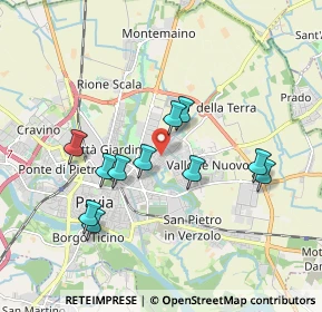 Mappa Via Piemonte, 27100 Pavia PV, Italia (1.69182)