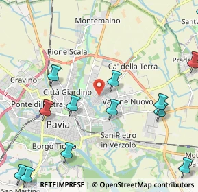 Mappa Via Piemonte, 27100 Pavia PV, Italia (2.91462)