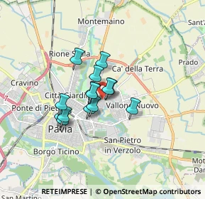 Mappa Via Piemonte, 27100 Pavia PV, Italia (1.09214)