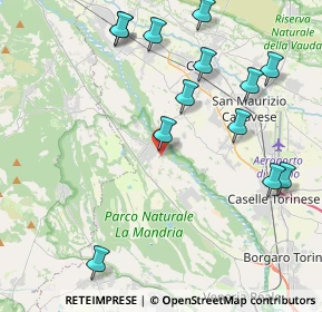 Mappa Via Bove, 10070 Robassomero TO, Italia (4.76308)