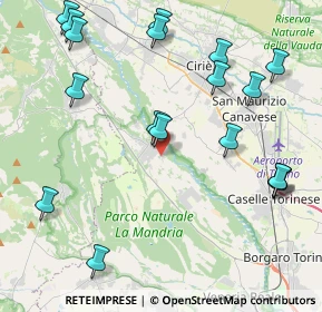 Mappa Via Bove, 10070 Robassomero TO, Italia (5.08556)