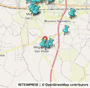 Mappa Via Piave, 35040 Megliadino San Vitale PD, Italia (2.7)